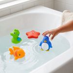 Set de Juguetes de Baño Animales Marinos Multicolor 4 Piezas