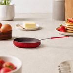 Sartén Huevero Piccolo Antiadherente Rojo 14 cm