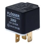 Relé Automotriz de 5 Terminales Normal Cerrado de 12 V y 20/30 Amp