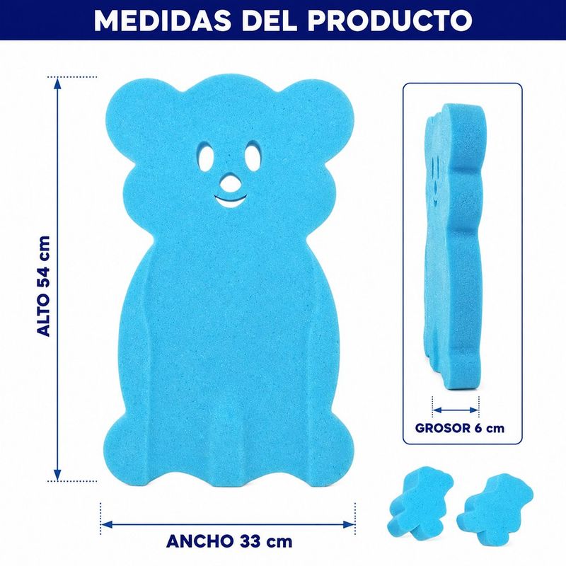 Set de Esponja de Baño para Bebé Colores Surtidos