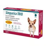 Antiparasitario Simparica Trio 3 mg para Perros de 1.25 a 2.5 Kg 3 Tabletas