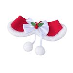 Cuello Navideño para Mascota en Color Rojo y Blanco