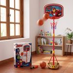 Set de Canasta de Basketball Infantil Marvel Avengers Iron Man Ajustable 97-170 Cm con Pelota y Bomba