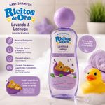 Shampoo para Bebé Ricitos de Oro de Lavanda y Lechuga Aroma Relajante Hipoalergénico 400 mL