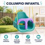 Columpio Infantil de Plástico con Arnés Diseño Stitch