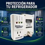 Protector de Voltaje para Refrigerador 1800W con Ciclo de Seguridad 4 Minutos y 3 Indicadores LED