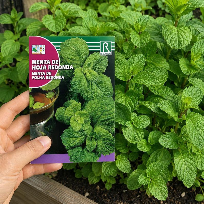 Semillas de Menta de Hoja Redonda para Siembra y Cultivo
