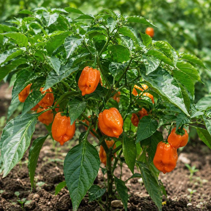 Semillas de Pimiento Picante Habanero Orange para Siembra y Cultivo