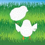 Libro de Actividades Pinta con Stickers Diseños de Pascua con 10 Cuadros y Stickers