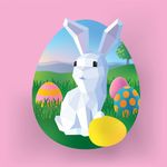 Libro de Actividades Pinta con Stickers Diseños de Pascua con 10 Cuadros y Stickers