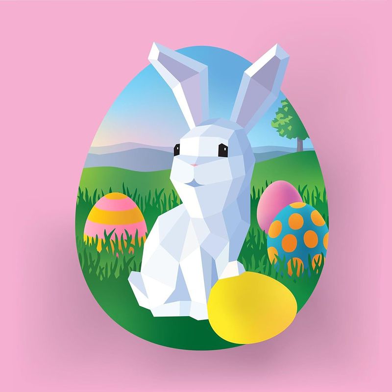 Libro de Actividades Pinta con Stickers Diseños de Pascua con 10 Cuadros y Stickers