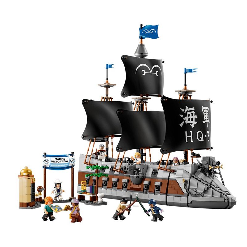 LEGO One Piece Barco de Batalla de la Marina de Garp #75646 de 1705 piezas