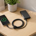 Cable BoostCharge Pro Flex USB-C a USB-C de 3 Metros en Color Negro
