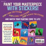 Libro de Actividades Pinta con Stickers Diseños Originales con 10 Cuadros y Stickers