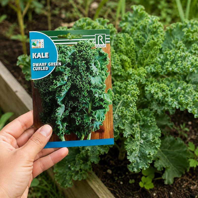 Semilla de Kale Dwarf Green Curled para Siembra y Cultivo