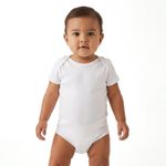 Set de 2 Bodys para Bebé Manga Corta Blanco 0-12 Meses