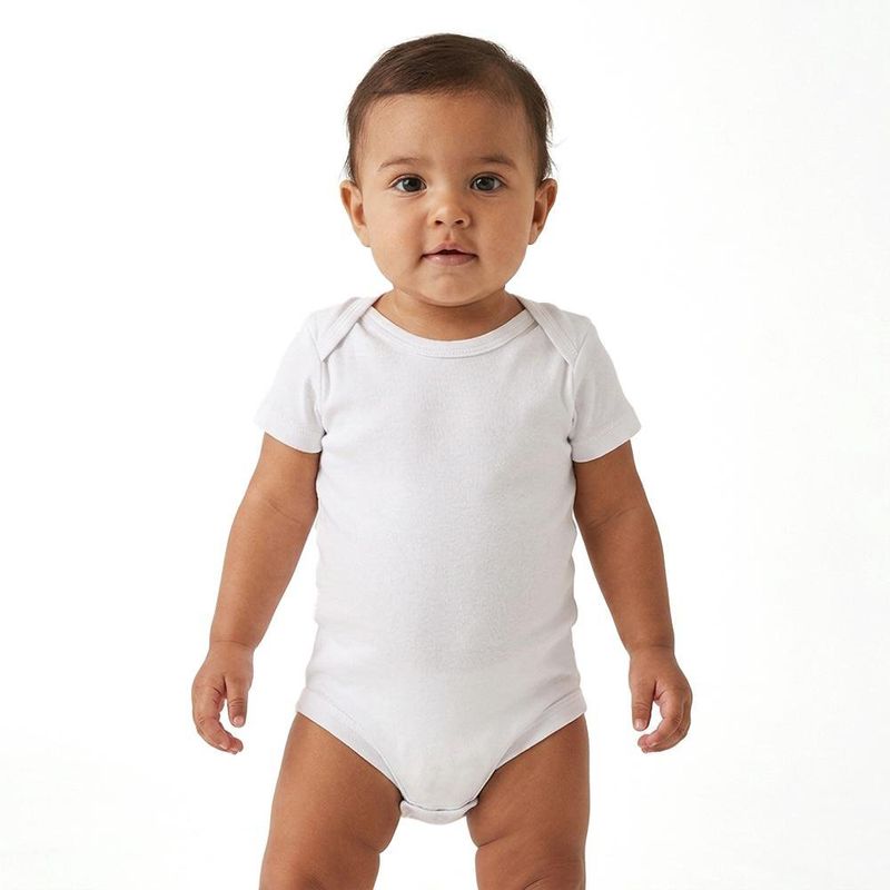 Set de 2 Bodys para Bebé Manga Corta Blanco 0-12 Meses
