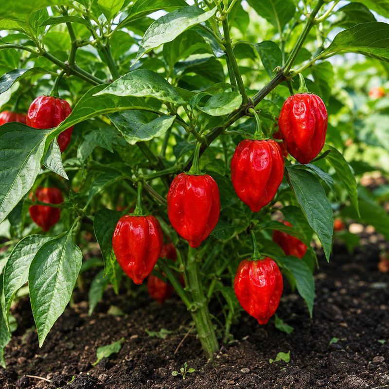 Semillas de Pimiento Picante Habanero Red para Siembra y Cultivo