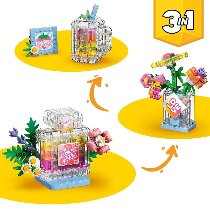 LEGO Creator Frasco Decorativo de Perfume Floral #31383 de 286 piezas