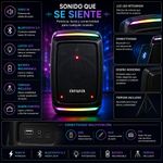 Bocina Bluetooth de 1000 W con Trípode y Luces LED Color Negro