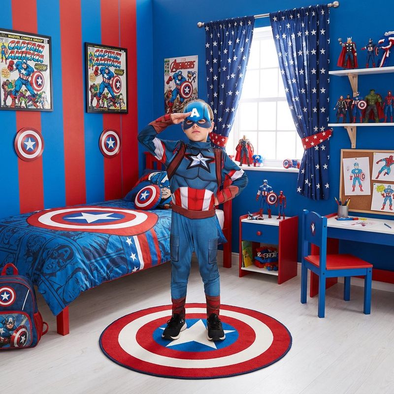 Disfraz de Capitan America para Niño Talla S