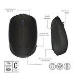 Mouse Inalámbrico Clamshell Color Negro