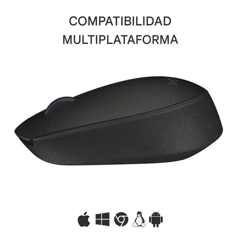 Mouse Inalámbrico Clamshell Color Negro