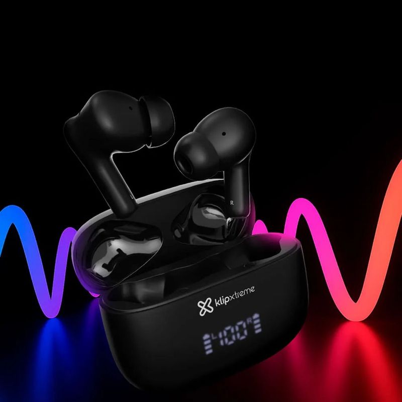 Audífonos Inalámbricos TWS EdgeBuds Ultra con Cancelación de Ruido y Estuche LED Color Negro