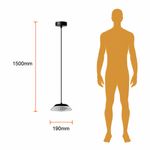 Lámpara Colgante LED Verre I 6.5 W Luz Cálida Acrílico Color Negro