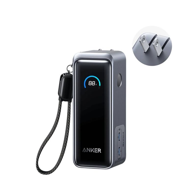 Batería Portátil Prime Fusion de 9,600mAh 65W en Color Gris