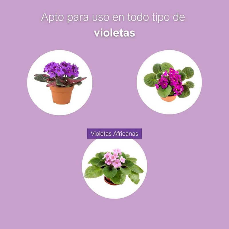 Fertilizante Líquido para Suelo de Violetas 500 mL con Extracto de Algas Marinas