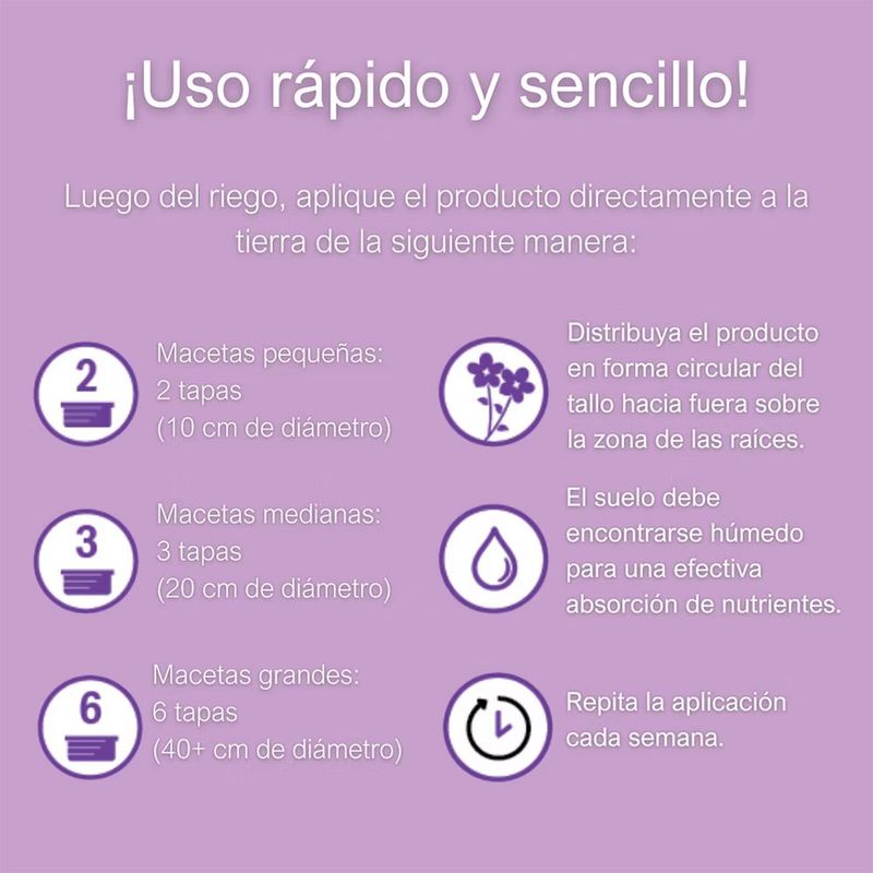 Fertilizante Líquido para Suelo de Violetas 500 mL con Extracto de Algas Marinas