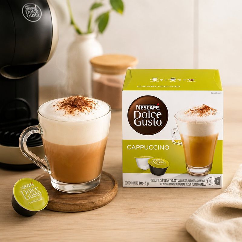 Cápsulas de Café Dolce Gusto Nescafé Sabor Cappuccino 16 Piezas