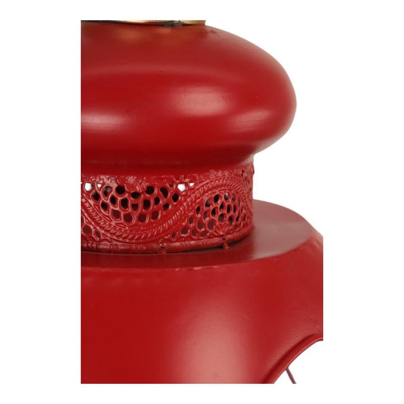 Farol Decorativo Navideño con Cúpula Dorada 78 Cm