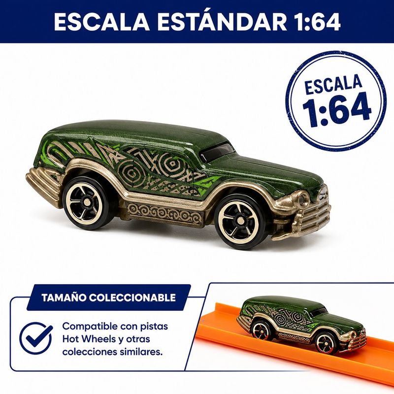 Hot Wheels Carro a Escala 1:64 Serie Avatar The Last Airbender Die-Cast - Presentación Surtida
