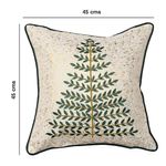 Cojín Navideño Decorativo con Relleno de 45 x 45 cm Diseño Pino Color Beige