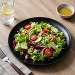 Plato Manhattan para Ensalada de 19.8 Cm Color Negro