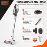 Aspiradora Vertical Inalámbrica PowerSeries de 20 V con Cabezal LED y Barra Anti-enredos para el Hogar