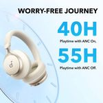 Audífonos Inalámbricos Space One Over-Ear con Cancelación de Ruido en Color Blanco