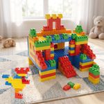 Bloques de Construcción Infantil en Caja con Asa Color Rojo para Niño 230 Piezas