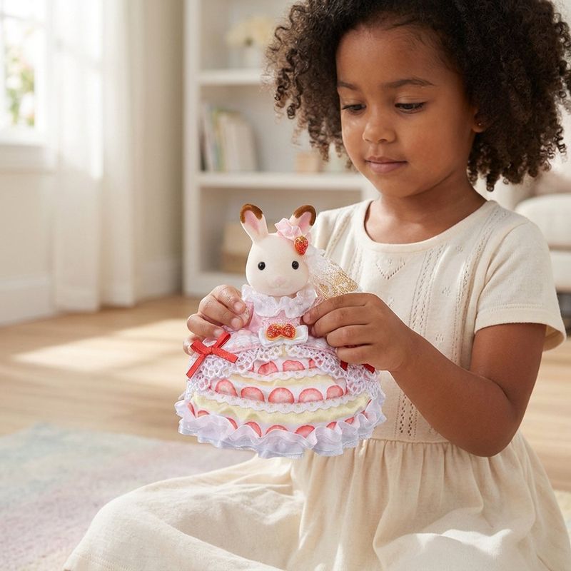 Sylvanian Families Freya’s Birthday Celebration Strawberry Cake Dress