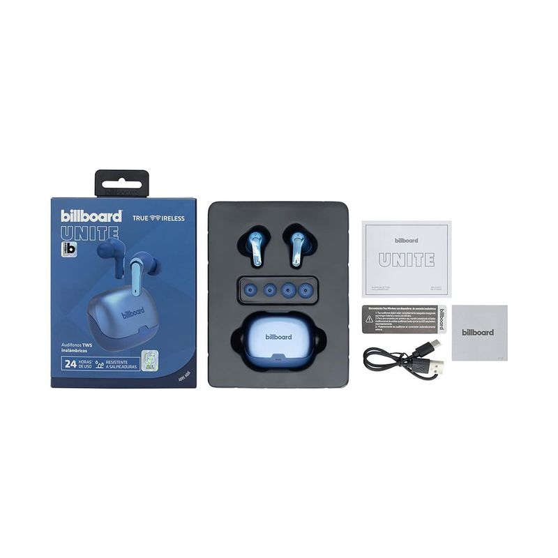 Audífonos Inalámbricos TWS Bluetooth Unite 5.3 Color Azul