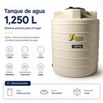 Depósito para Agua Talishte de 1250 Litros Color Beige