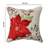 Cojín Navideño Decorativo con Relleno Diseño Pascua 40 x 40 cm