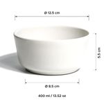 Plato Hondo Alaska de 12.2 Cm para Sopas y Alimentos Color Blanco