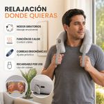 Masajeador de Cuello Shiatsu Recargable Color Blanco