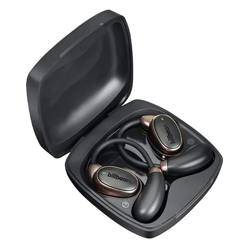 Audífonos Inalámbricos Copper OWS con Bluetooth y Estuche de Carga en Color Negro