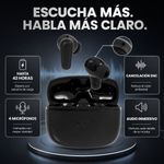 Audífonos One True Wireless ENC Bluetooth 5.4 Color Negro