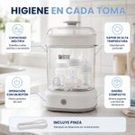 Esterilizador Eléctrico para 5 Pachas Color Blanco