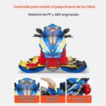 Motocicleta de Juguete Armable Racer en Color Azul con 49 Piezas